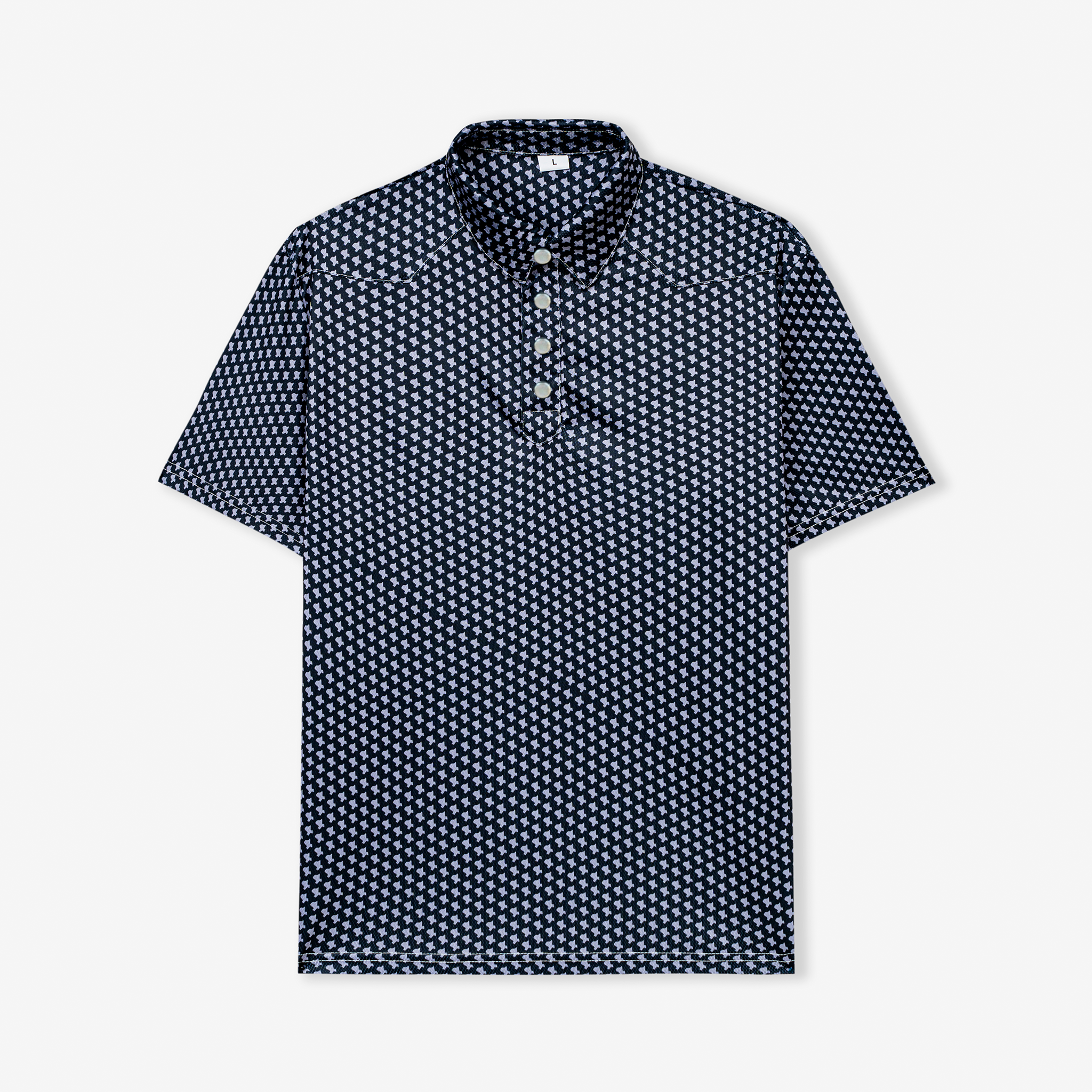 Pearl Snap Polo Shirts - The Dark Horse by Parlo