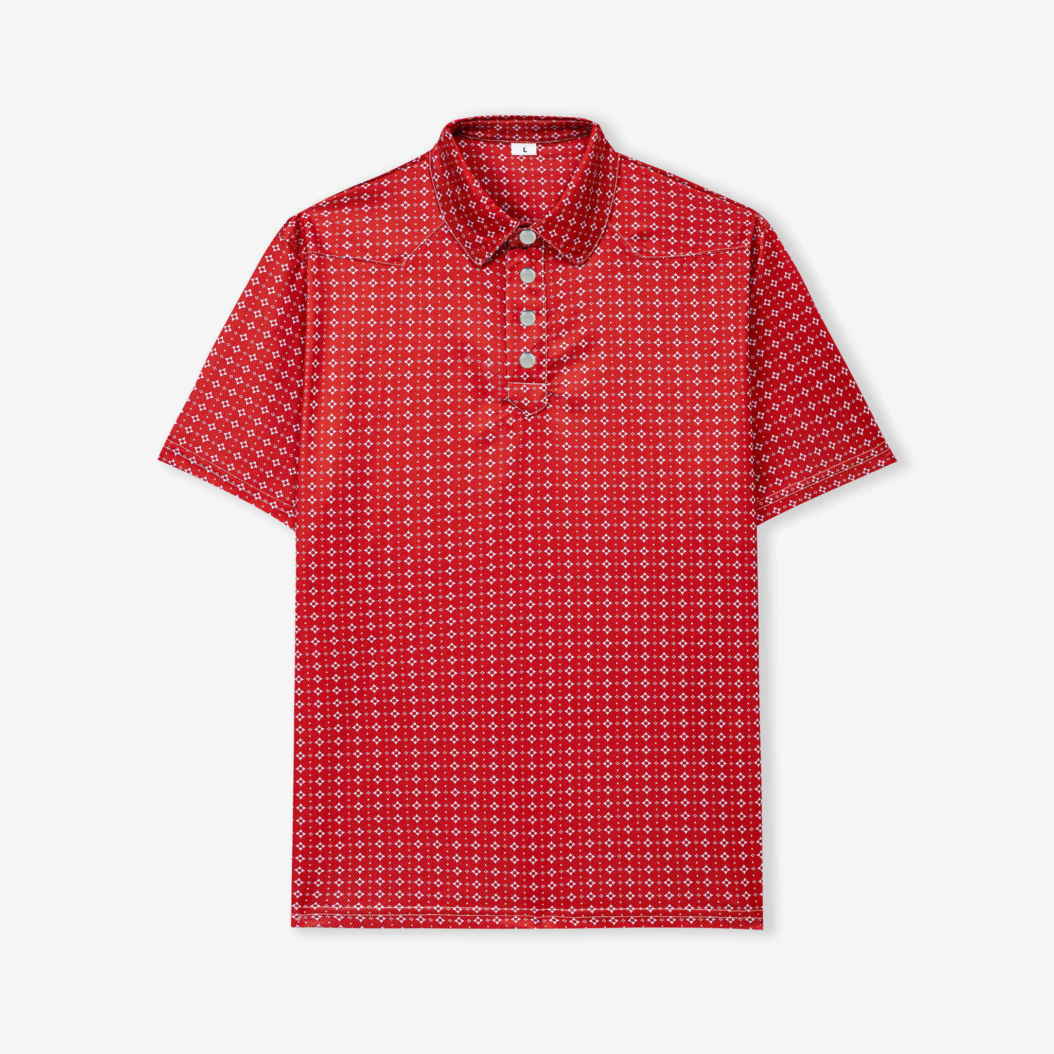 The "Ol Red" Polo (Pearl Snaps)