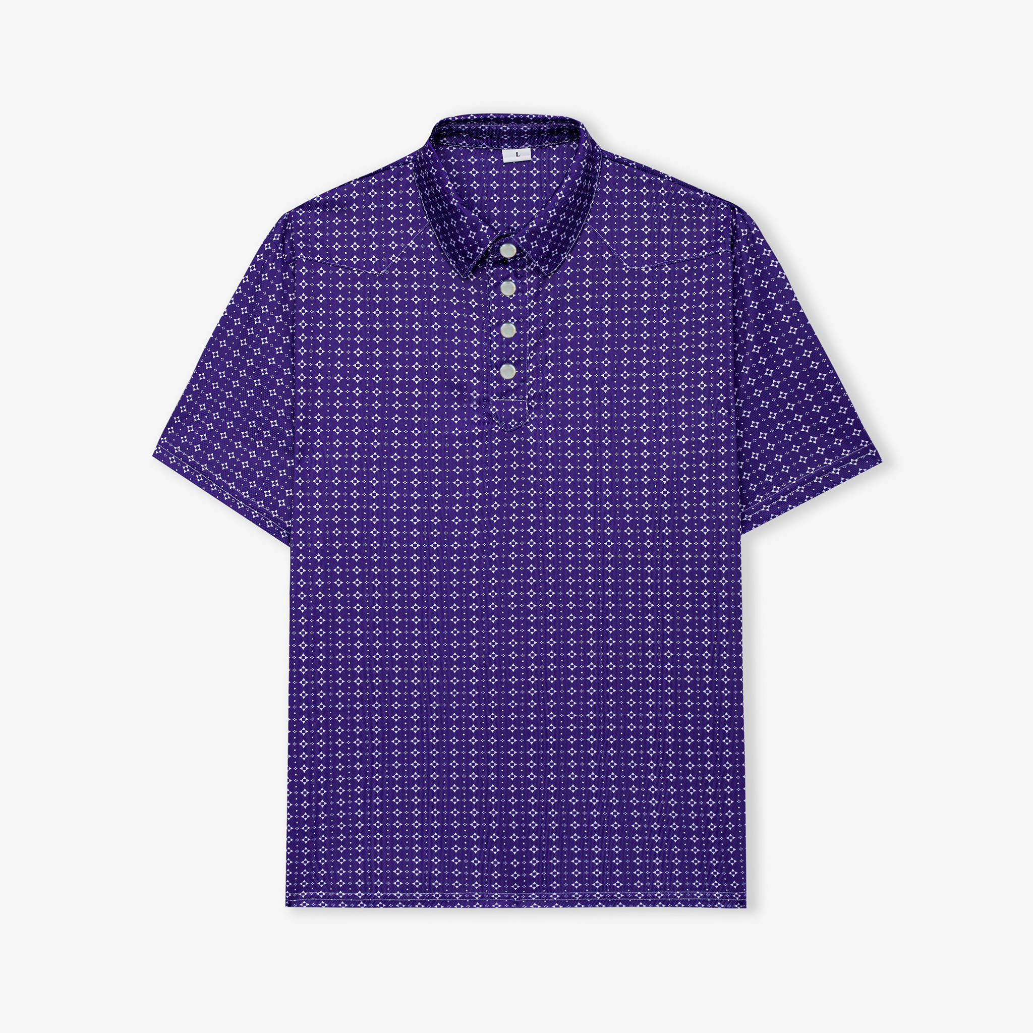 The "Purp" Polo (Pearl Snaps)