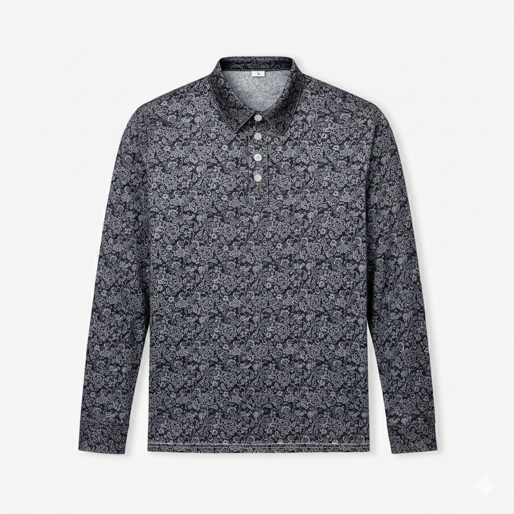 THE LONG "MIDNIGHT TROUBADOUR" Polo (Pearl Snaps)